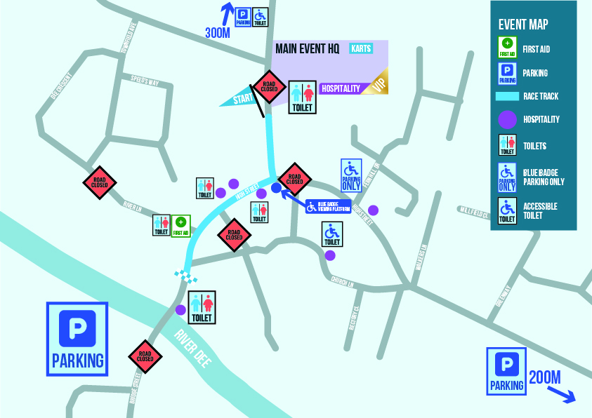 Farndon Map for Soapbox Derby 2025